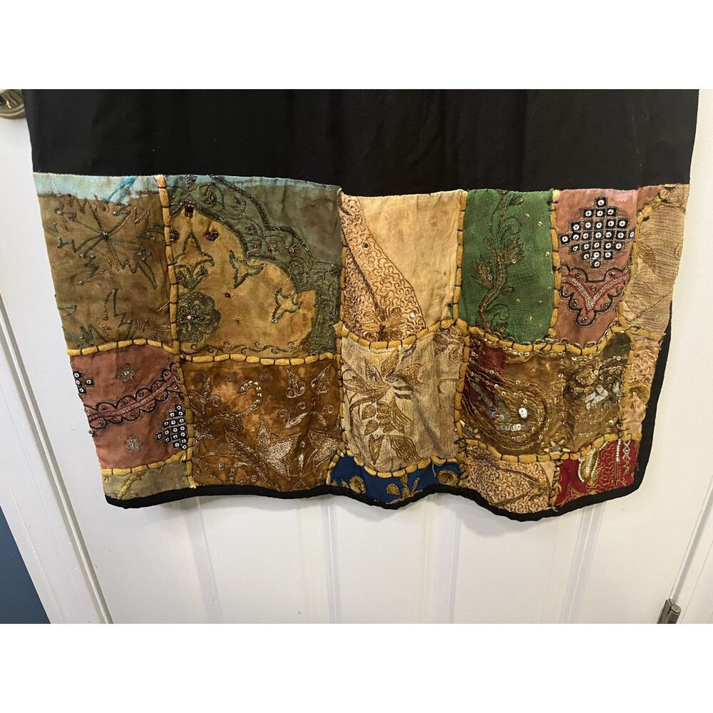 Vintage Marisol Beaded Patchwork Embroidered Tape… - image 2